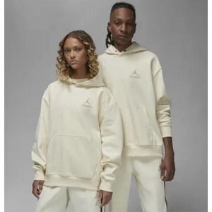 Jordan x A Ma Maniere Jacquard Cream Hoodie DV7455-113 Size L - NWT